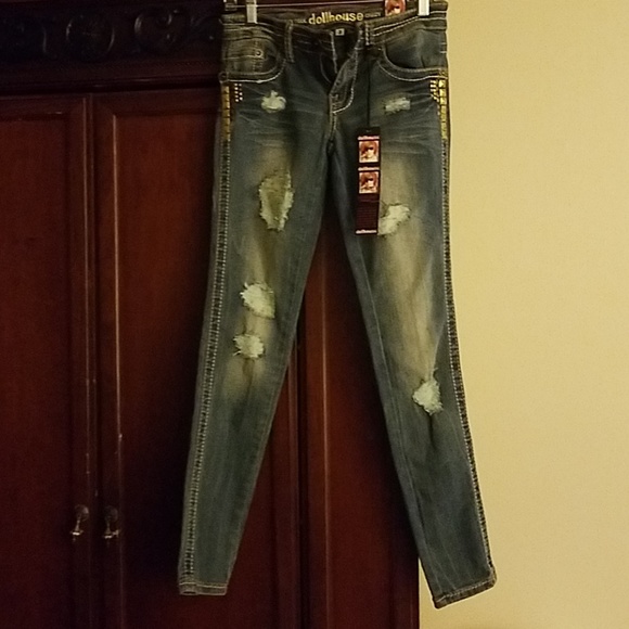NWT Dollhouse "The Rocker" skinny jeans. - Picture 3 of 5